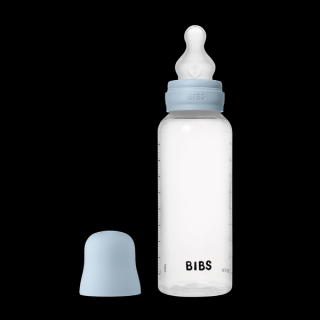 BIBS - Set complet biberon anticolici, 270 ml, Silicon, Baby Blue