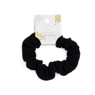 Elastic de par Scrunchies pentru fetite, Melvelo - Black