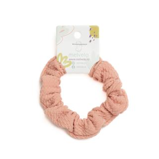 Elastic de par Scrunchies pentru fetite, Melvelo - Blush