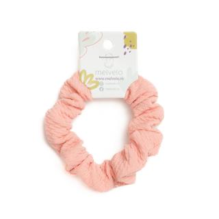 Elastic de par Scrunchies pentru fetite, Melvelo - Peach