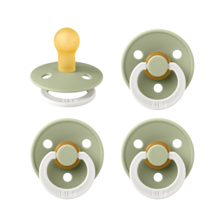Pachet Special 3 Suzete Bibs Fosforescente Colour + 1 GRATIS, 0-6   18+ Luni
