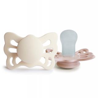 Set 2 suzete Ortodontice Frigg Butterfly - Cream   Blush