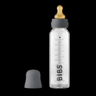 Sticla lapte anticolici cu biberon din latex - Set Complet Bibs - Iron- 225 ml (flux scazut)