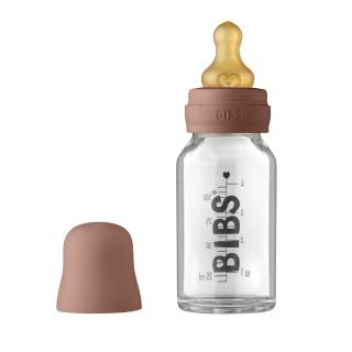 Sticla lapte anticolici cu biberon din latex - Set Complet Bibs Woodchuck 110 ml (flux scazut)