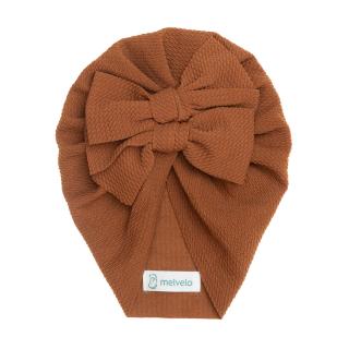 Turban  bebelusi cu doua funde, bumbac, Melvelo, Rice - Earth