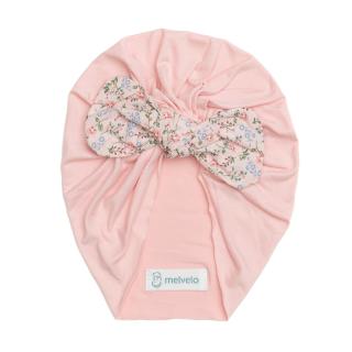 Turban bebelusi cu funda, poliester, Melvelo, Flower - Blossom