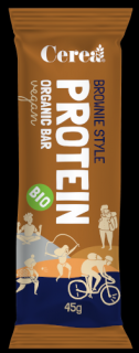 Baton PROTEIN BROWNIE 45 g, bio, vegan, fara gluten