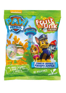 Gustare de fructe mar corcant - Paw Patrol, vegan, fara zahar 10x10g