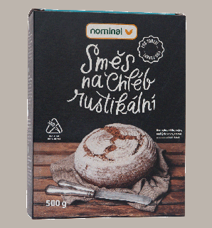 Mix de faina fara gluten pentru paine rustica, 500g, Nominal