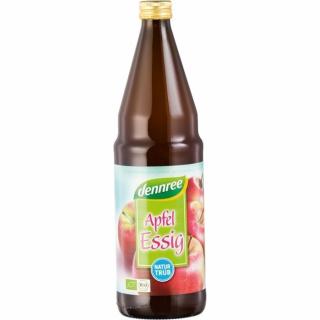 Otet de mere nefiltrat, bio, Dennree, 750 ml