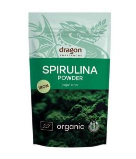 Spirulina, pudra, raw, bio, fara gluten, Dragon Superfoods,