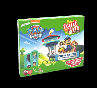 Sticks din fructe cu capsuni, Paw Patrol, vegan, fara zahar, 8x10 g