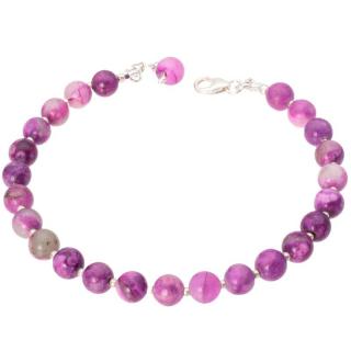 Bratara din argint cu charoit margele Amurg Violet