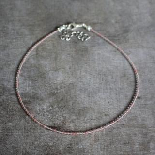 Colier argint cu cherry cuart 2 mm