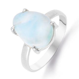 Inel de argint cu larimar, marime 54
