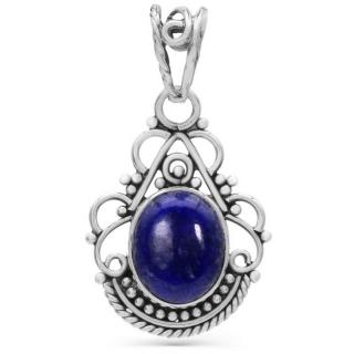 Pandantiv argint cu lapis lazuli Boho Elegance