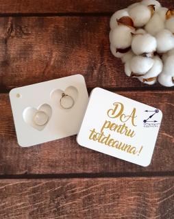 Cutie verighete Da pentru totdeauna - personalizata