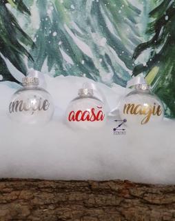Glob cu pene, personalizat cu nume sau cuvant