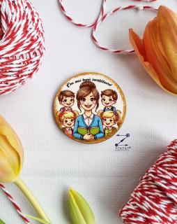 Martisor brosa Cea mai buna invatatoare