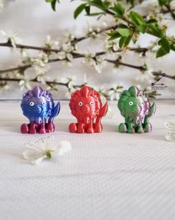 Marturie botez leu printat 3D, cu eticheta personalizata