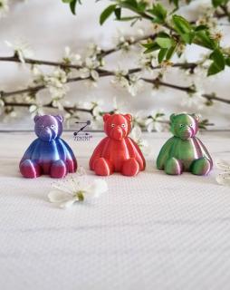 Marturie botez ursulet printat 3D, cu eticheta personalizata