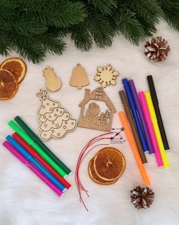 Set ornamente de colorat pentru copii