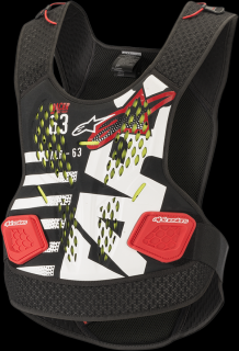 Armura piept si spate Alpinestars Sequence Negru Alb Rosu, XL 2XL