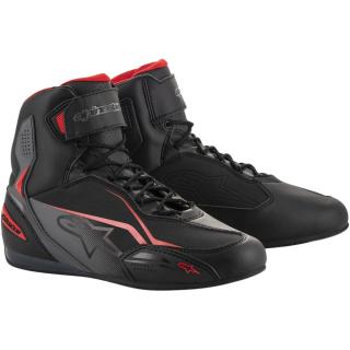 Ghete Moto Alpinestars Faster-3 Negru Gri Rosu, 40,5