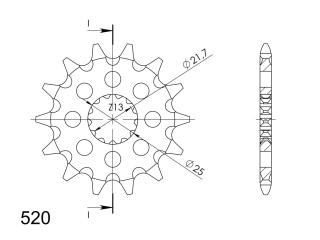 Pinion Fata CST-565:15 15T 520