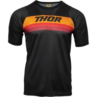 Tricou cu maneci scurte THOR Assist, Negru-Portocaliu, S