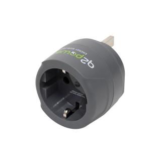 Adaptor calatorii   Europe to UK   Q2, 7A, 100-250V, pentru dispozitive cu impamantare GS