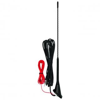 Antena auto cu amplificator, pe acoperis, 40 cm, fixa