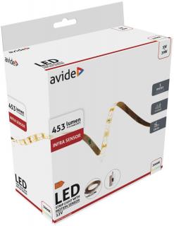 Banda LED cu senzor infrarosu 12 V 1 m 5 W 3000K Avide