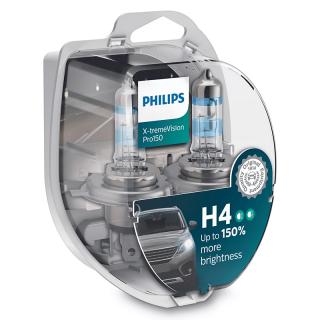 Bec Auto H4 X-treme Vision Pro - PHILIPS (Set 2 Becurii)