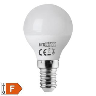 Bec cu Led 6W, glob, E14, 4200K, clasa F, durata 25000 h, flux luminos 510 lm