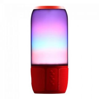 Boxa Bluetooth 2x3W USB MSD AUX Iluminata LED RGB - Rosu