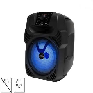 Boxa party portabila, acumulator si Led integrat, 40W, autonomie 10h, functie karaoke