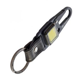 Breloc cu carabina si lampa reincarcabila 13 x 3,4 x 1,6 cm