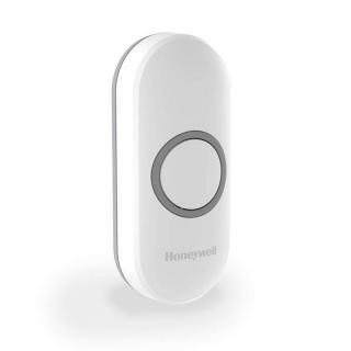 Buton fara fir pentru sonerii din seria DC, orizontal, alb, forma ovala, raza 200m, frecventa 868 MHz