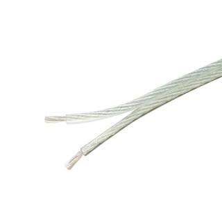 Cablu audio 2x2,5mm, premium, argintat, cupru fara oxigen, 25m rola, fir interior 0.25mm, transparent