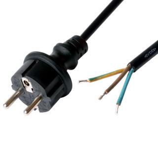 Cablu de retea 3m, cauciuc, mufa conectare IP44, 3680W, protectie cu pamantare