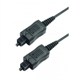 Cablu optic, mufa Toslink, 1.5m, negru, capac antipraf