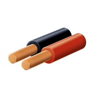 Cablu pentru difuzor, 2x1,5 mm, 100 m rola, rosu-negru, fir interior 0.1mm, cupru fara oxigen