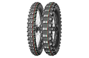 Cauciuc enduro mitas 60 100-14 TT 29M terra force -MX MH fata red  green stripe