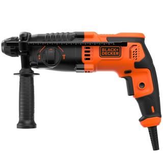 Ciocan rotopercutor SDS-Plus Black Decker, 650W, 1300 Rpm, mandrina aditionala cu cheie, cablu 2m