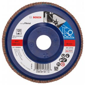 Disc de slefuire evantai BOSCH X571 pentru metal ,D  125 mm; G  120, versiunea dreapta ,plastic