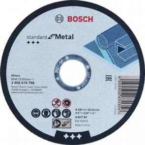 Disc taiere Standard pentru Metal Straight Cutting Disc 125 mm, 22.23 mm