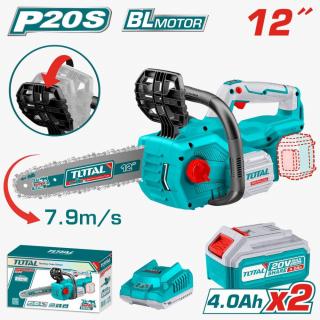 Drujba Total 12   (30cm), 20V, 7.9m s, motor fara perii (include acumulator si incarcator)