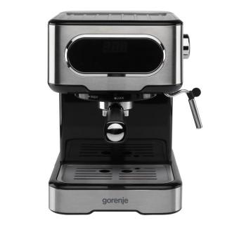 Espressor digital Gorenje, 1100W, rezervor 1.5L, aluminiu, functie de aburi manual, functie spumant cu presiune mare