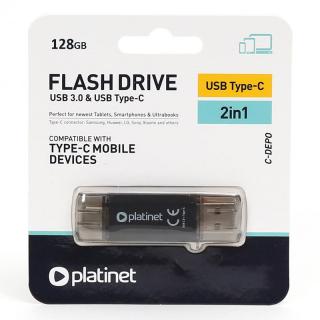 Flash Drive USB 3.0 si Type-C 128GB C-DEPO Platinet